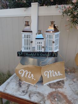Lanterns set of 3 for $35 selling as a set