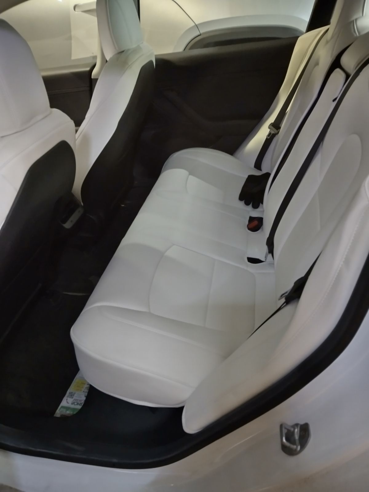 Model 3 White Seat Covers