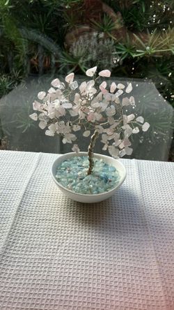 7” Rose Quartz Gem Tree - Compare @$29