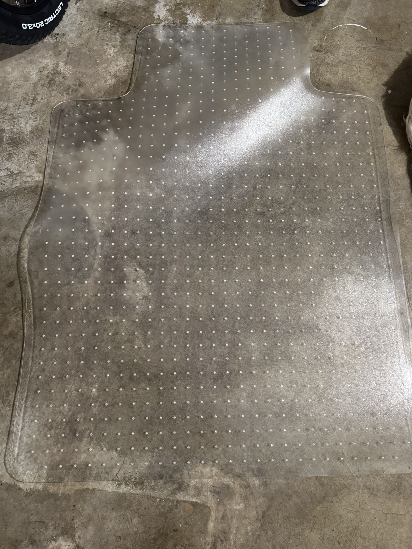 Computer desk chair mat for carpet floor