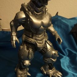 2007 Bandai Mechagodzilla Toho Vinyl Action Figure 12" Godzilla Kaiju VG !!MISSING TAIL!!
