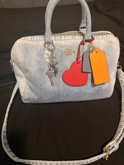 Coach Denim Satchel Bag