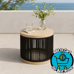 Modern Coastal Outdoor Accent Table