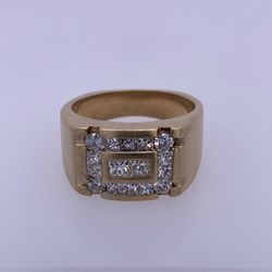 14K Yellow Gold Ring With 1.468TCW