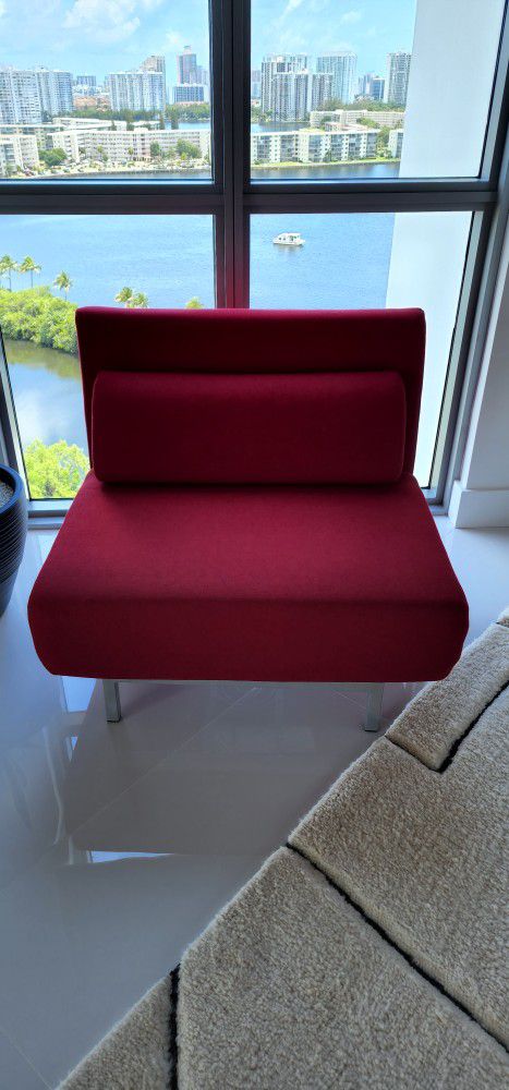 Recliner Swivel Couch Chair Red 