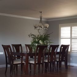 Solid Wood Dining Table With 8 Chairs - High Quality From Macys