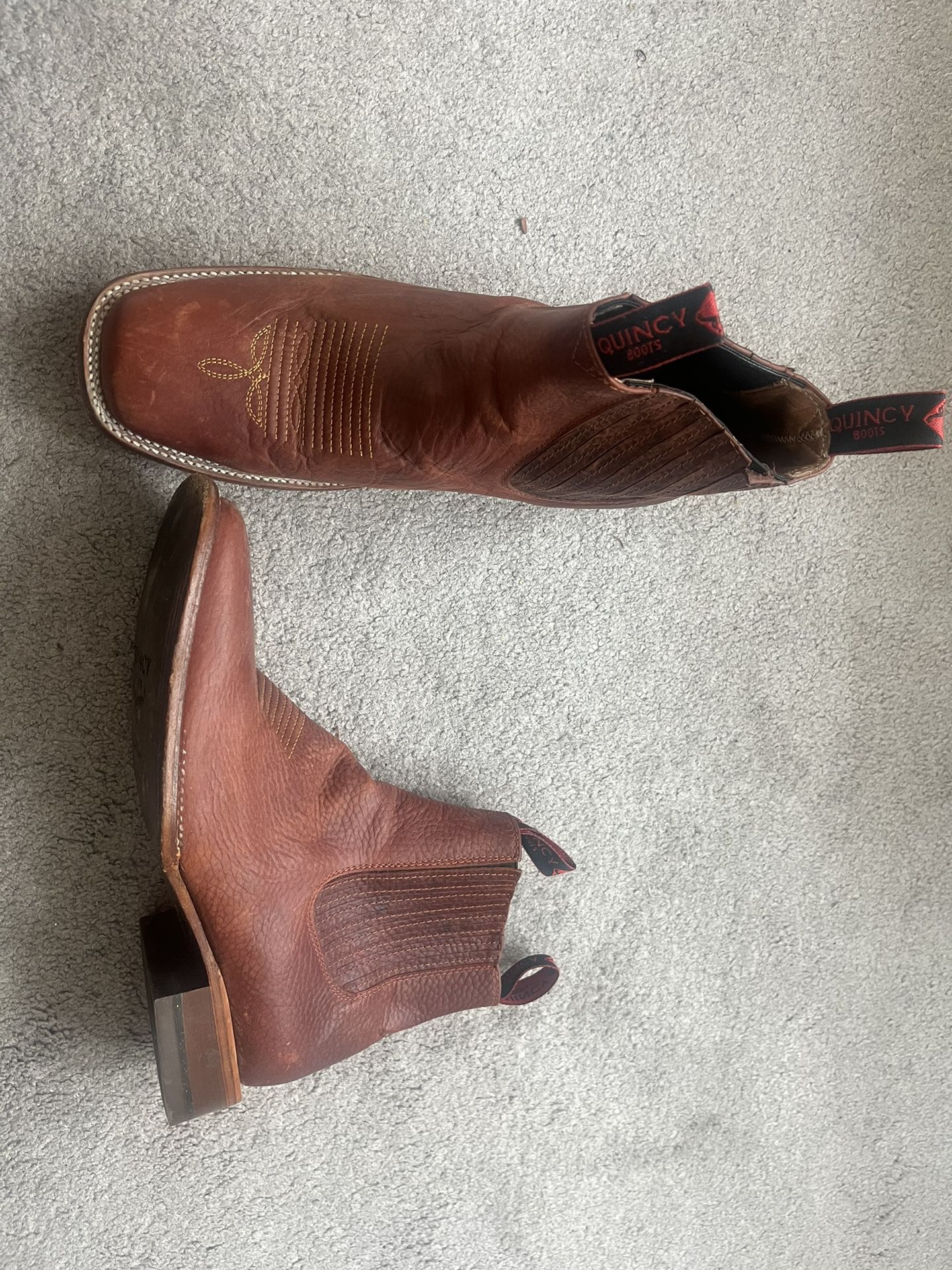 Leather Quincy boots Sz12