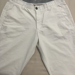 White Young Men Pants Size 34 /30 Under Armour