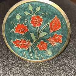 Vintage Floral Small Decorative Plate 