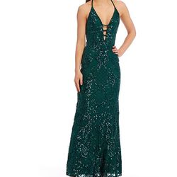 Formal/Prom Emerald Green Dress Size 3