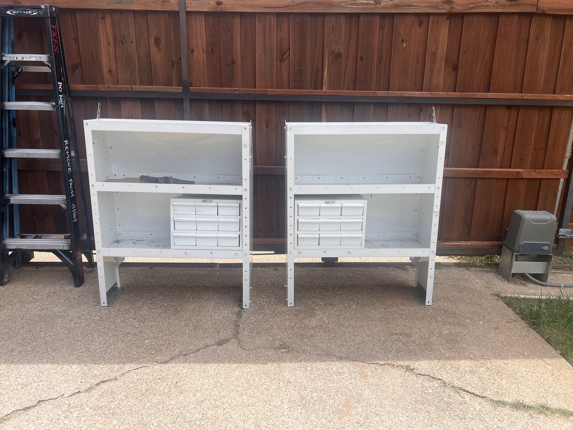 White Shelf For Mini Transit Van