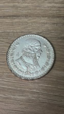 1961 Mexico 1 Peso Silver Coin