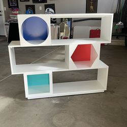 Rare!! White Children’s Geometric Bookshelf
