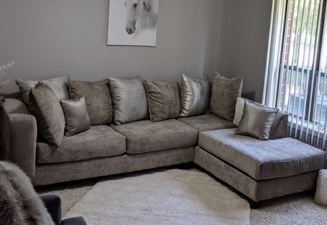 Room Place Small Sectional Couch For Sale!! 500 Obo