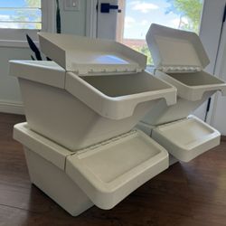IKEA Stackable 4 Bins White