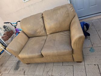 Leather Love Seat