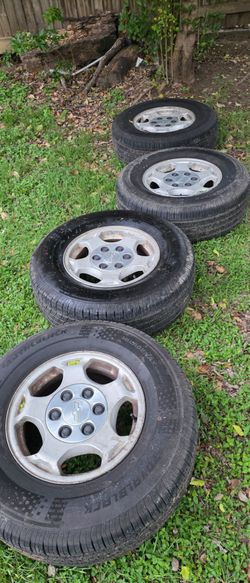 Chevy stock rim with new tires