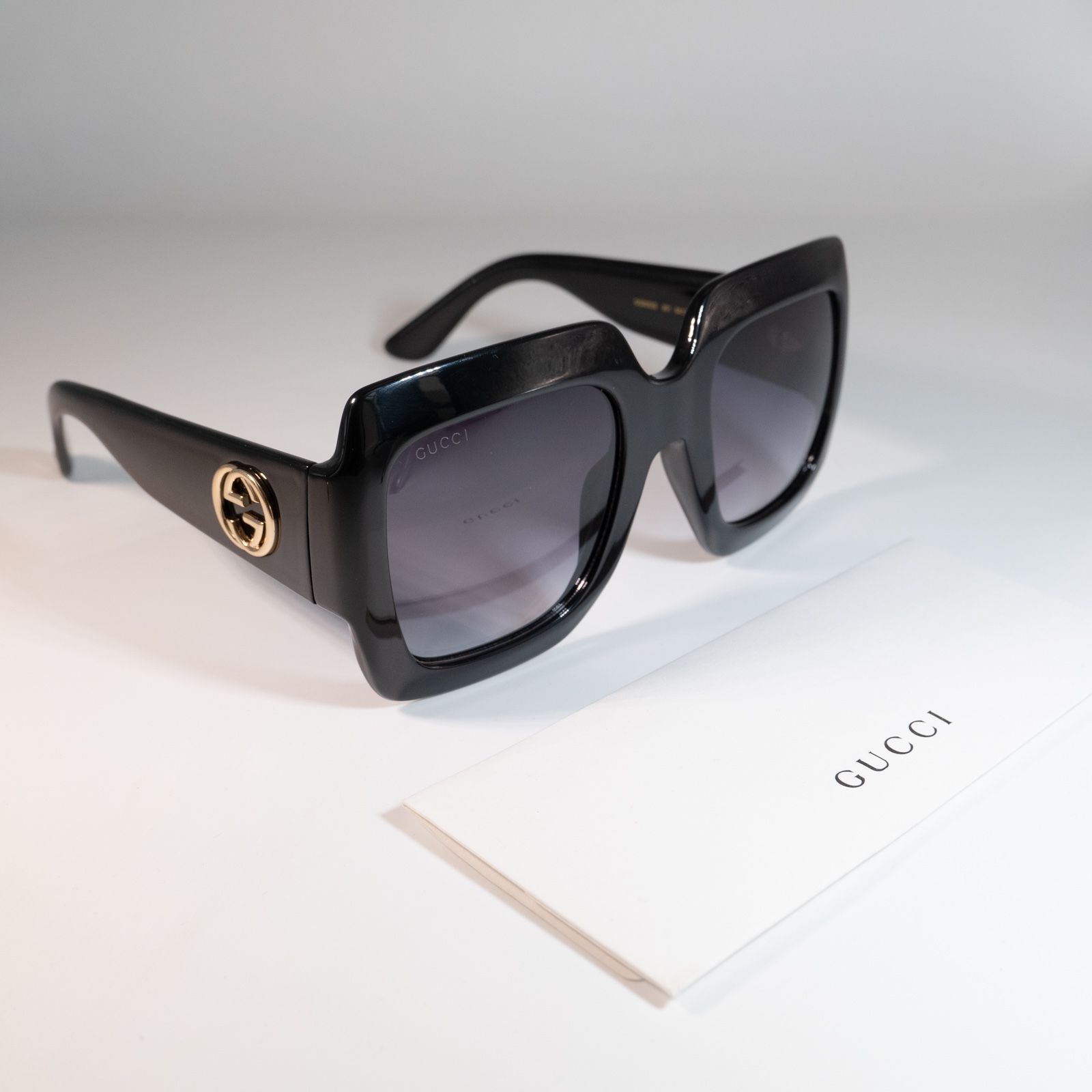 Gucci GG0053 black Oversized Sunglasses 