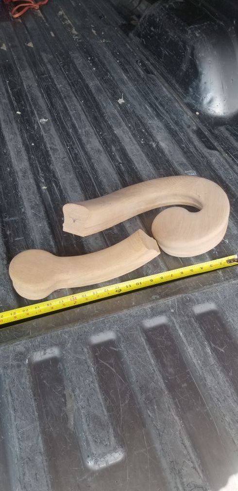 Oak stair parts