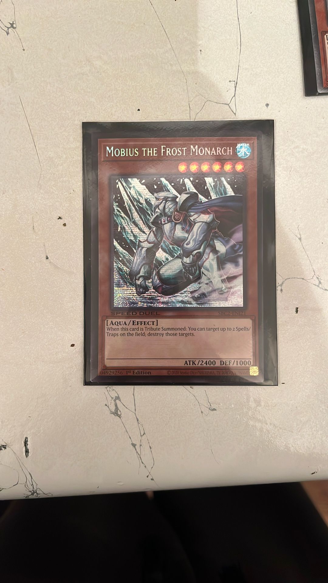 Mobius the Frost Monarch YuGiOh • Star Pack ARC-V Shatterfoil Rare • SP15-EN004