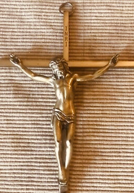 Vintage INRI Brass Crucifix
