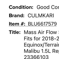 Mass Air Flow Sensor 
