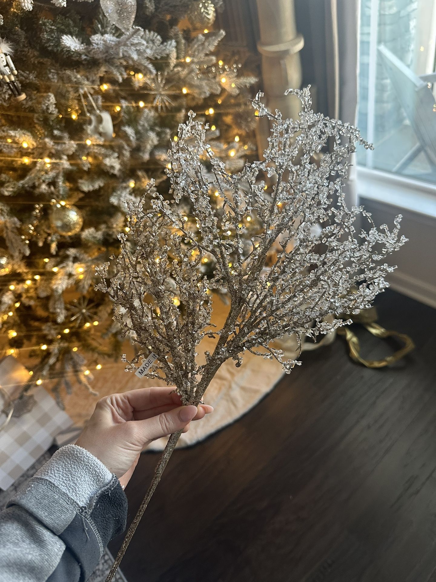 12 “Icy” Christmas Tree Picks / Sprays