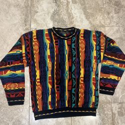 Vintage 90s Protege Collection Sweater Mens Large Coogi Style 3D Knit