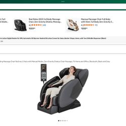 ***Full Body Massage Chair - Head To Feet Massage ***  