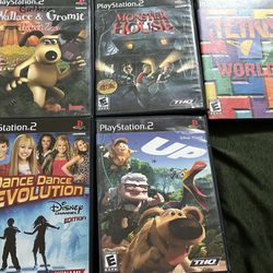 Lot Of 5 PS2 Games All Black Label Discs