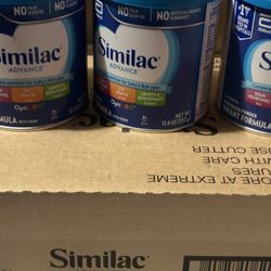 9 SIMILAC BABY FORMULA CANS