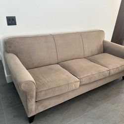 Neutral Tan / Grey Sofa – Comfortable & Stylish  Jonathan Louis Sofa