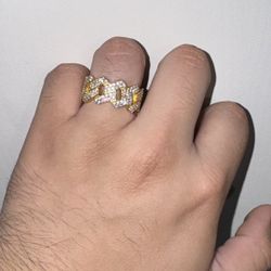 Moissanite Cuban Ring 