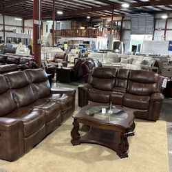 Leather Living Room Set