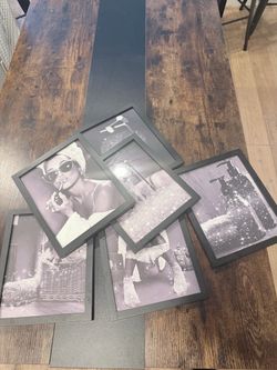 Set of 6 Black Picture Frames