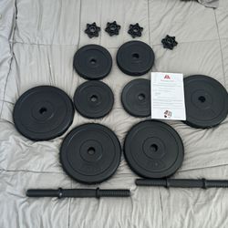 All Purpose Dumbbell Weight Set 40 Pounds lb With Warranty 