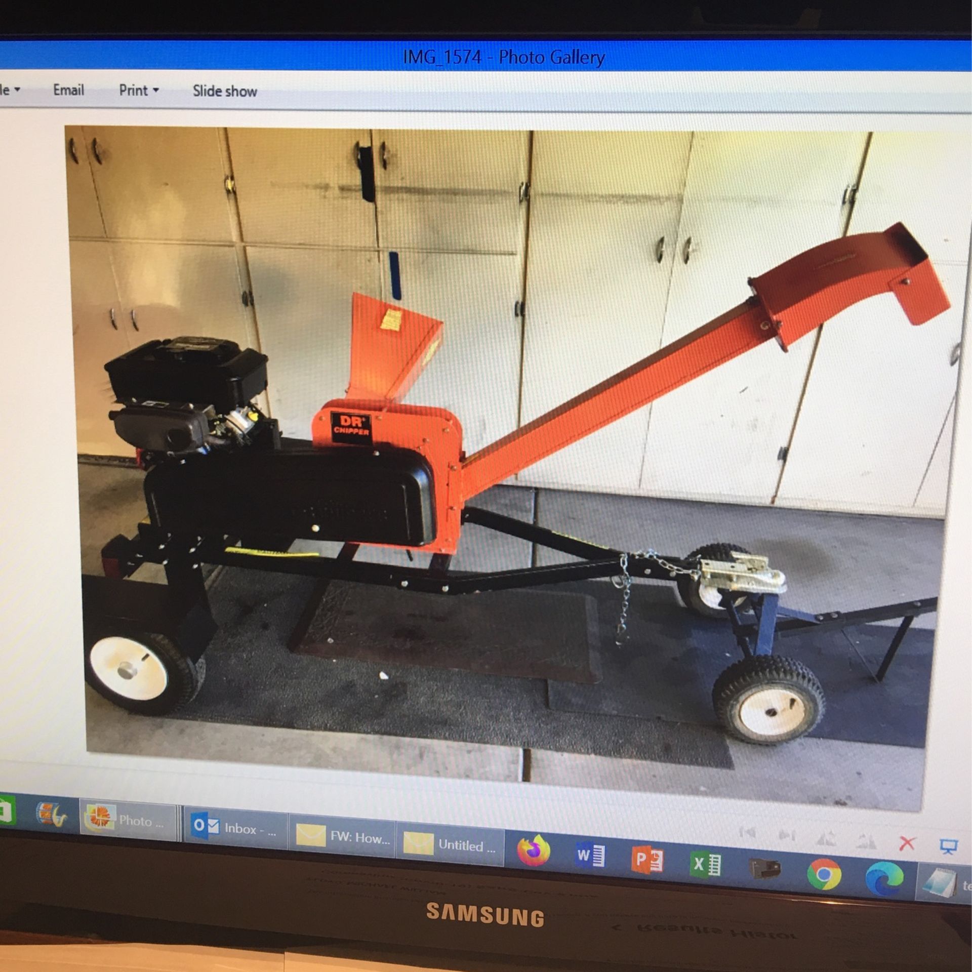 18HP Towable DR Wood chipper - Low Hours