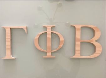 Custom Gamma Phi Beta Greek Wood Letters