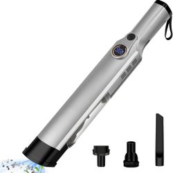 Handheld Vacuum Cleaner, Cordless Car Vacuum with Digital Display & Detachable Dust Box, Compact Vacuum with Multi-Nozzles for Car, Home, Office, Pet,