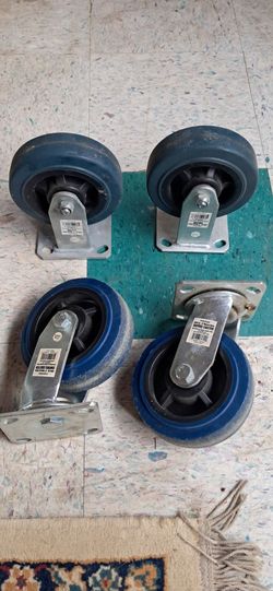 6" heavy duty casters