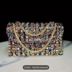 Sparkly Crystals Rhinestone Evening Bag for Women Shoulder Bags Crossbody Bag