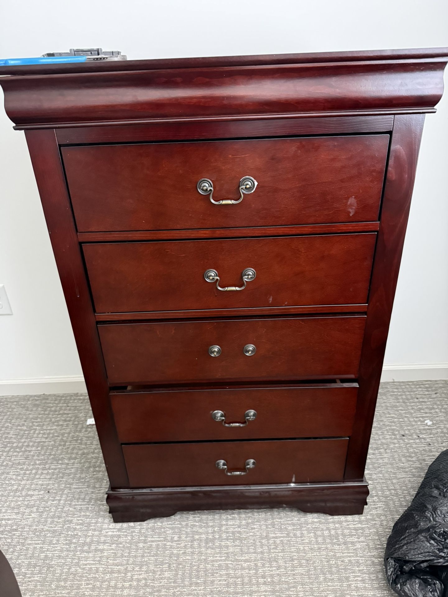 Twin Bed With Tall Dresser