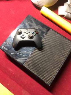 Xbox one with controller and red redemption