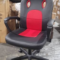 Lacoo Faux Leather Computer Gaming Chair Office Desk Chair with Lumbar Support, Red $70