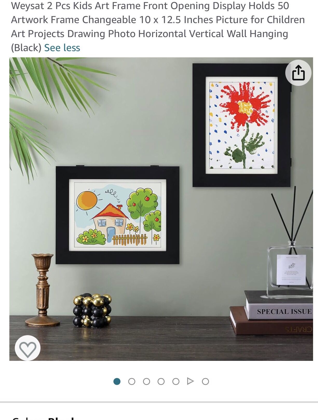 2 Piece Artwork Frames Holds 50