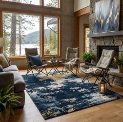 Washable Area Rug 6x9ft
