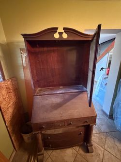 Vintage wooden cabinet/desk