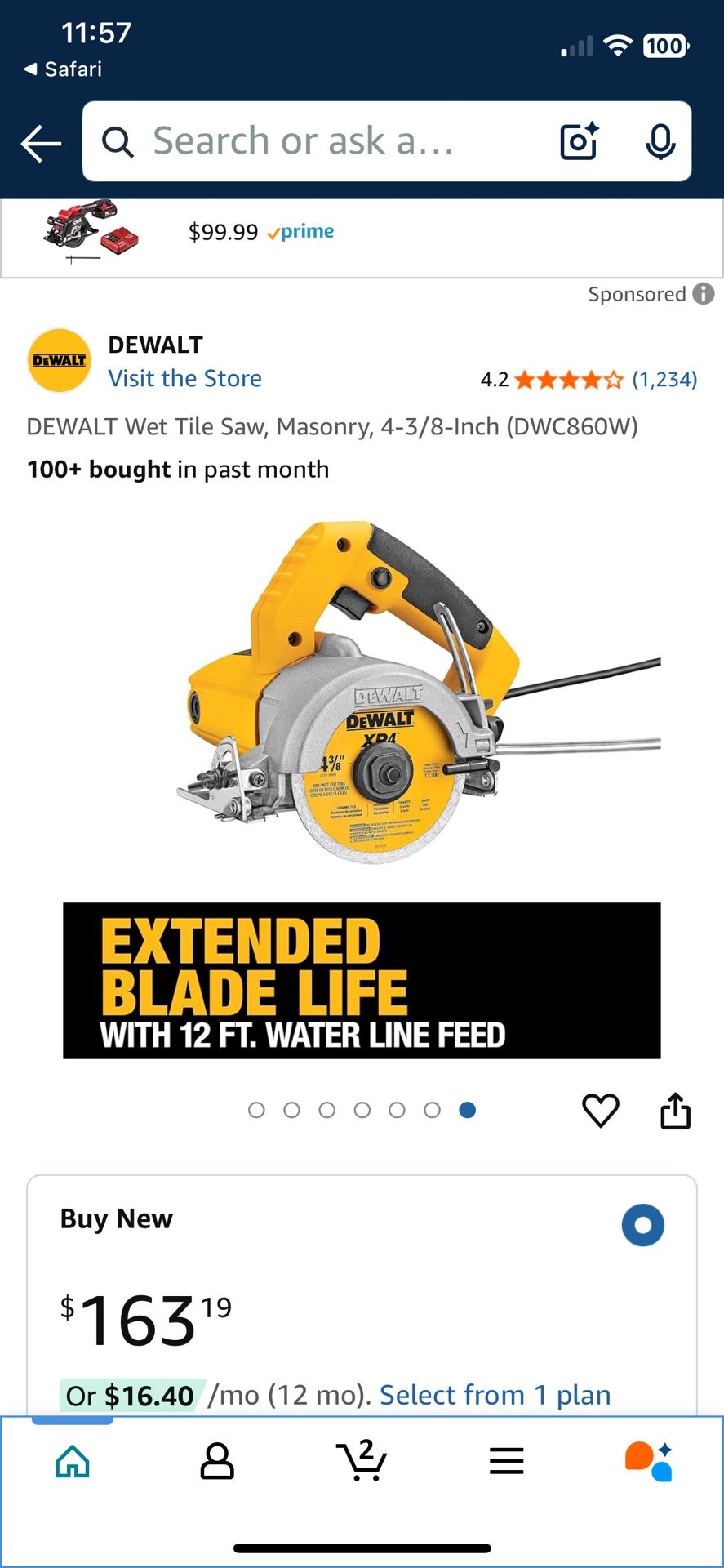 Dewalt Tile Saw