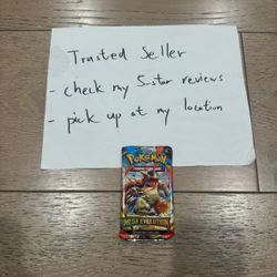 $7 each Pokemon Mega Evolutions Booster Pack - 10 Cards/Pack - Random Art - SEALED