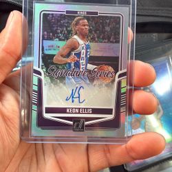 Keon Ellis Autographed Basketball Card 